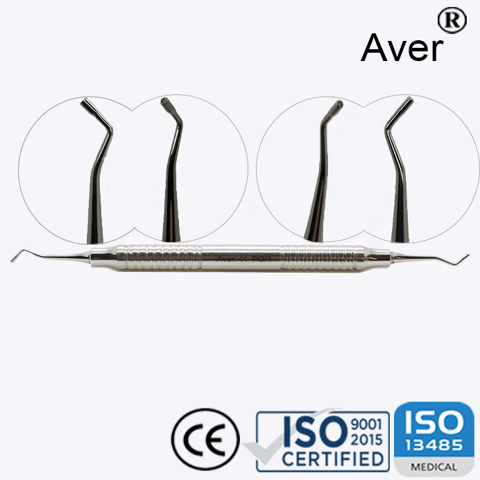 Aver Dental Amalgam Lustra Blacks Amalgam Plugger 0/1 – Stainless Steel Restorative - Image 3